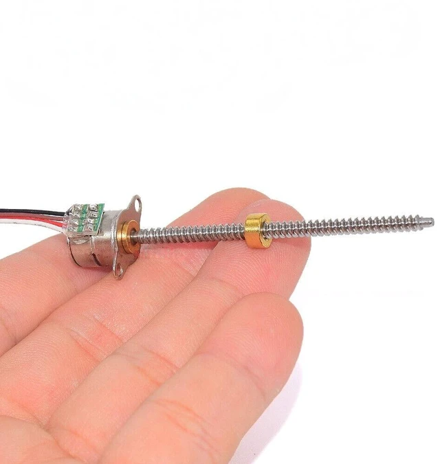 Main image of Generic for DC 5V 2-phase 4-wire Micro 10mm Stepper Motor Mini 50mm Stroke Long Linear actuator Stepper motor Screw Block Nut Rod