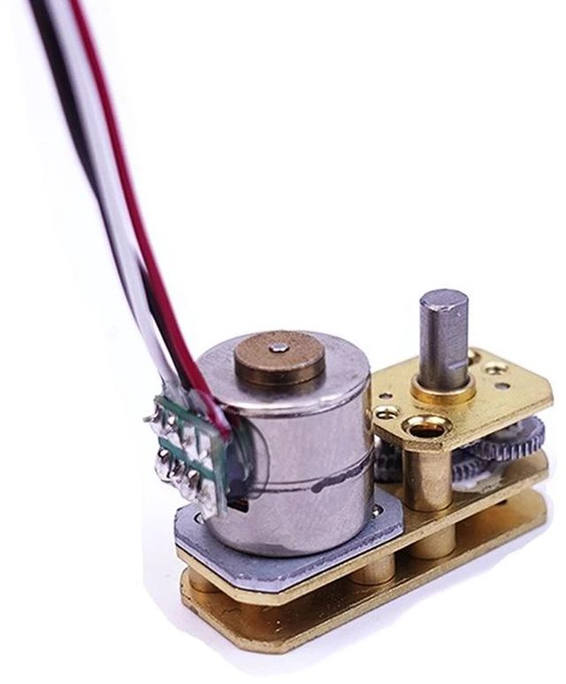 Main image of Generic for DC 3V-5V Micro Mini 10mm Precision 2-phase 4-wire Gear Stepper Motor Hybrid Stepping 7-shaped Flipped Output Shaft Large Torque
