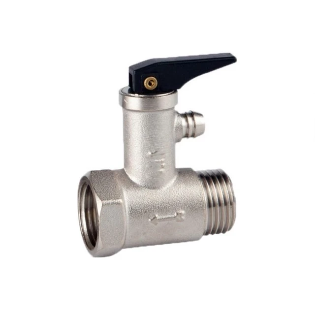 Main image of Generic for 1PC M1/2' to F1/2' Brass Chrome Finished safety Valve 0.7MPa Water Heater Safety Valve DN15 Pressure Relief Valve