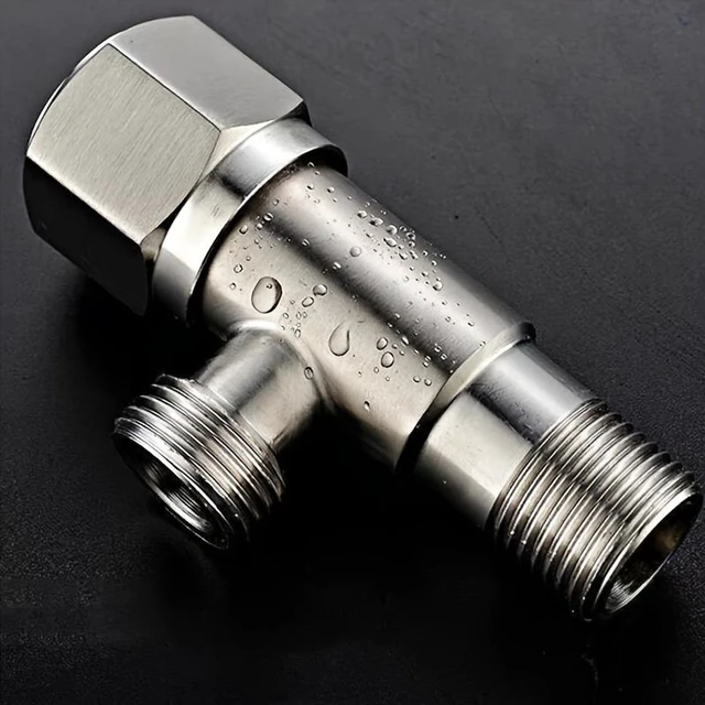 Main image of Generic for 304 Stainless Steel Angle Valve, G1/2 4mm Universal Connection, Water Flow Adjustable, with Sealing Gasket for Toilet Faucet