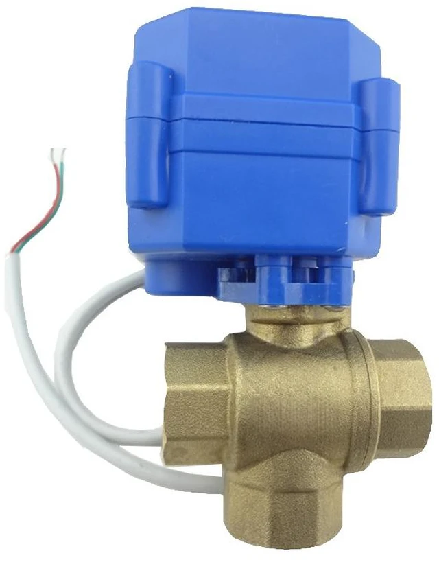 Main image of Generic for 3 way DN15(reduce port) motorized ball valve , electric ball valve( T Port ), motorized valve, MS-3-15-12V-T-R01-1