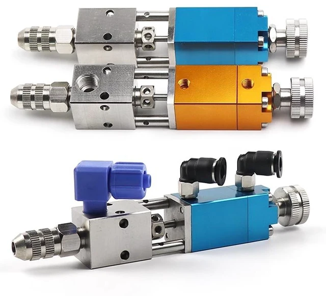 Main image of Generic for Pneumatic Micrometer UV Glue Dispenser Valve Precision Thimble Dispensing Valve Dispensing Tools Precision Dispensing Valve