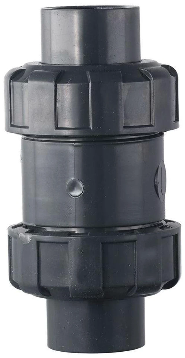 Main image of Generic for Durable UPVC One-way Valve Black 1/2" Check Valve True Union Double Union Backflow Valve Water Oil
