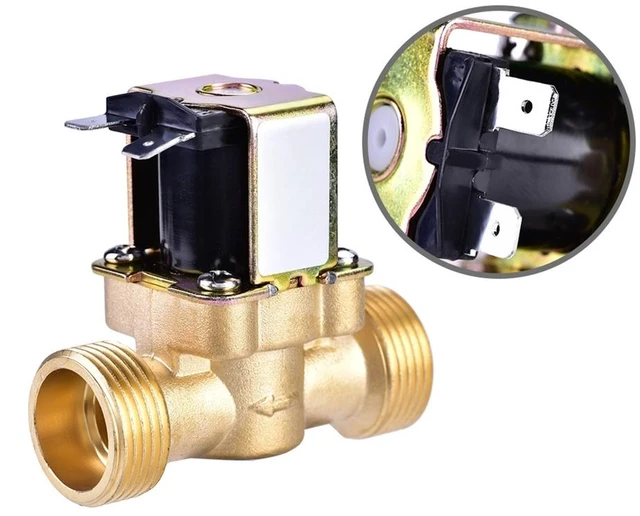 Main image of Generic for 3/4" DC 24V Normally Closed Brass Electric Solenoid Magnetic Valve For Water Control DC Water Valve Electric Valve Water Valve