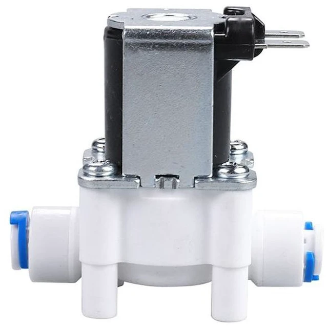 Main image of Generic for Plastic Solenoid Valve 12V 24V 220V 1/4" Hose Pipe Quick Connection Water Purifier Drinking Fountain Pressure Controller Switch