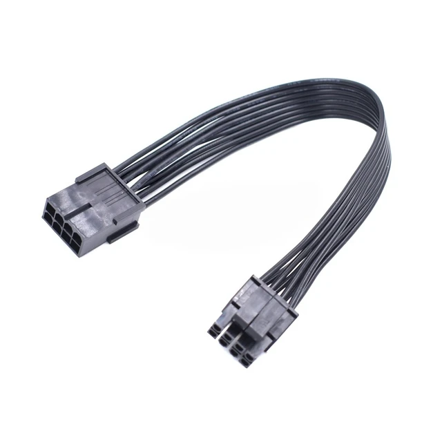 Main image of For 20cm PCIe 8 Pin FeMale to CPU 8(4+4) Pin Male EPS-12V CPU Motherboard Power Adapter Cable