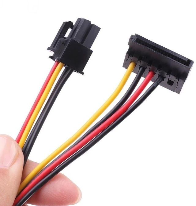 Main image of For 4Pin To 2-Port HDD SSD SATA Power Socket Cable Conector For 6000 6200 6300 8000 8100 8200 Computer Mainboard ATX PSU