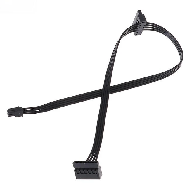 Main image of For 1Pc 45CM Cable MINI 4 Pin Turn 2 SATA Power Supply For Main Board Interface Small 4Pin To Two SATA SSD Power Supply Cable