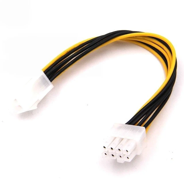 Main image of For 12V 4 Pin Male To 8 Pin Cpu Power Cable ATX 4 Pin Male to 8 Pin EPS Power Cable Cord Adapter CPU Power Supply