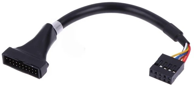 Main image of For USB 3.0 to 2.0 Cable Converter USB Motherboard Header Mainboard USB3.0 20Pin to USB2.0 9Pin Connector Extension Cable Bridge