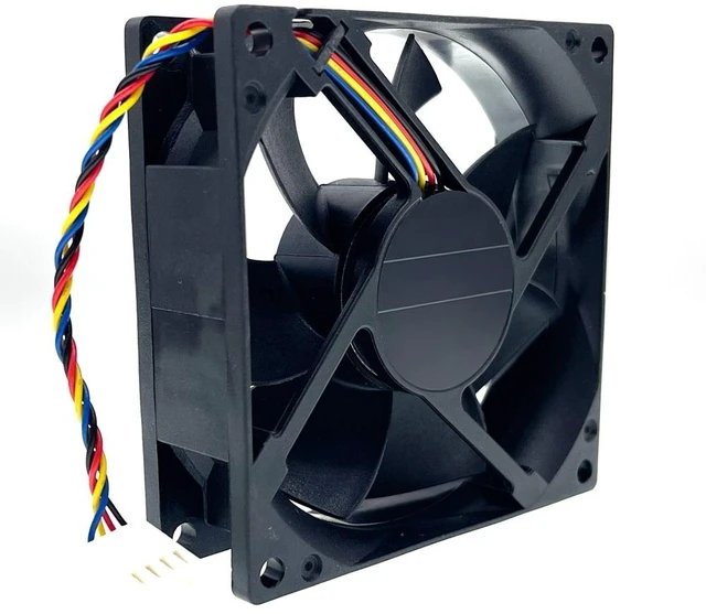 Main image of For 80mm 8025 12V PWM Cooling Fan, PVA080G12Q DVH85-A01 80X80X25mm 59CFM 4Wire 4Pin Cooler for Server Inverter Computer