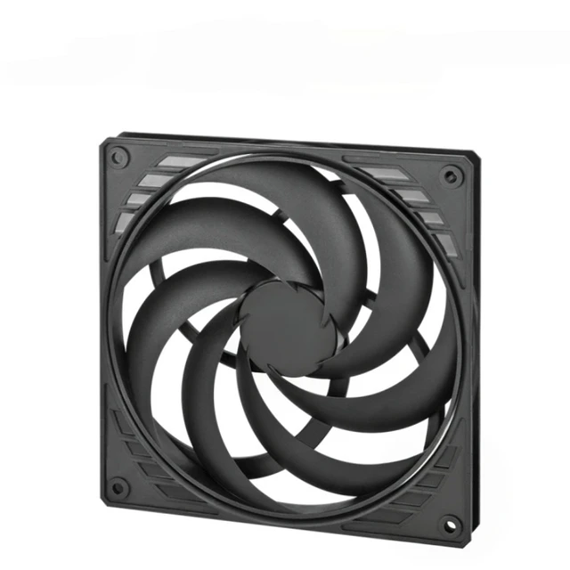 Main image of For P14 Slim PWM PST Black 140mm Case Fan, with PWM Sharing Technology (PST), Pressure-optimised,Extra Slim, 1501800 RPM