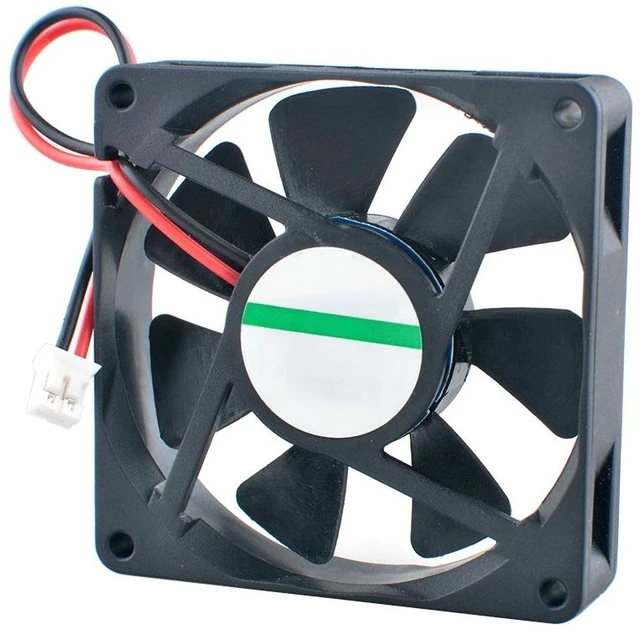 Main image of For (2Pcs) 50mm Quiet Cooling Fan KDE1205PFV4 50x50x10mm DC12V 0.6W 2Pin for Printer Power Supply