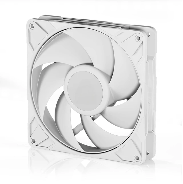 Main image of For P14 Pro PST White 140mm 4Pin PWM PST Fan FDB Bearing 0dBMode High Static Pressure Quiet PC Case Cooling Fan 6