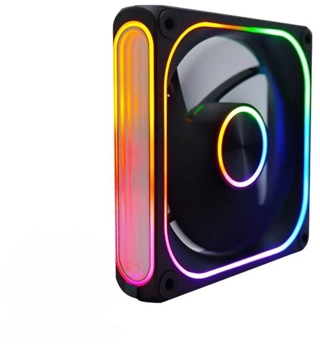 Main image of For Case Fans Air Cooling Fixed Color Rainbow Rgb Cooling Fan 120mm Computer Case Cooling Fans 2pin