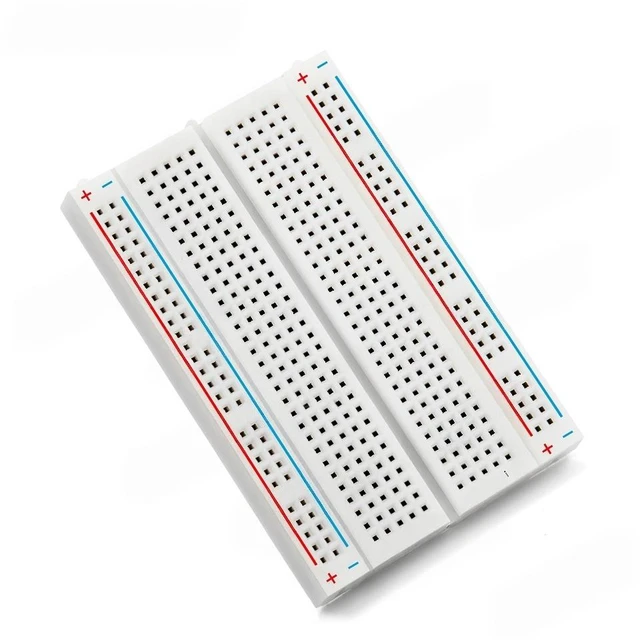 Main image of 1pc Solderless Breadboard 400 Tie Points BB-801 Prototype Universal PCB Jumper Test Bread Board for Proto