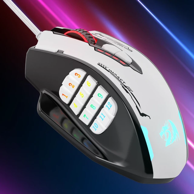 Alt view image 7 of 7 - M908 Wired RGB MMO Gaming Mouse 24000 DPI Remapping Keys | Stable Lag-Free Connection, Redefine Keybinding Macro, Vibing Backlight, Ergonomic Grip Body Comfort