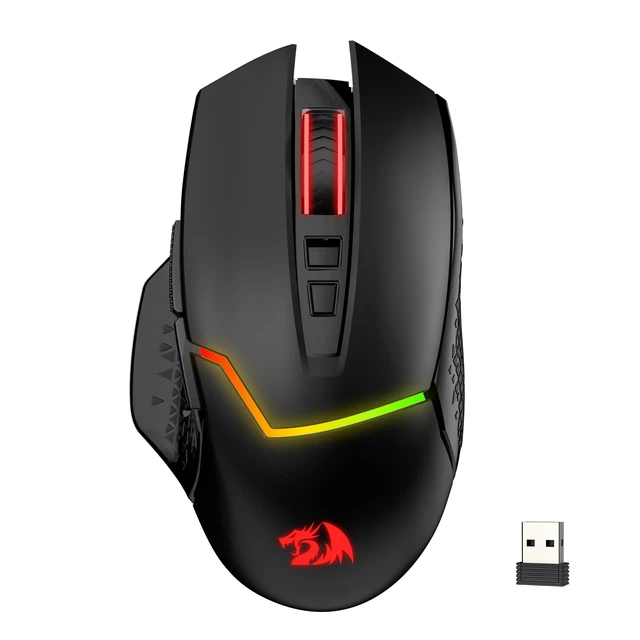 Main image of M690 MAX Wireless RGB Gaming Mouse 12800 DPI Remapping Keys | Cable-Free 0 Delay, Redefine Keybinding Macro, Vibing Backlight, Ergonomic Grip Body Comfort