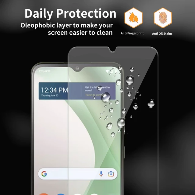 Alt view image 4 of 6 - 3 Pack for Blu View 5 Tempered Glass Screen Protector, Scratch-Proof, Bubble-Free,HD Transparent, 9H Hardness,Bubble Free,Case Friendly