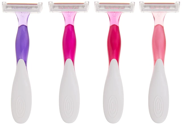 Alt view image 4 of 4 - Soleil 3 Scented Womens Disposable 3-Blade Razors, 4-Pack Set | Moisture Strip with Vitamin E, Lavender Scented Handles, Ideal for Smooth Shaving on Legs and Underarms