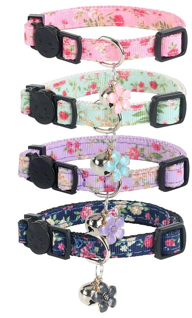Main image of Cat Collars with Bells, Breakaway Kitten Collar, Cute Kitty Collar, Pet Supplies Accessories