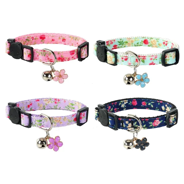 Alt view image 2 of 5 - Cat Collars with Bells, Breakaway Kitten Collar, Cute Kitty Collar, Pet Supplies Accessories