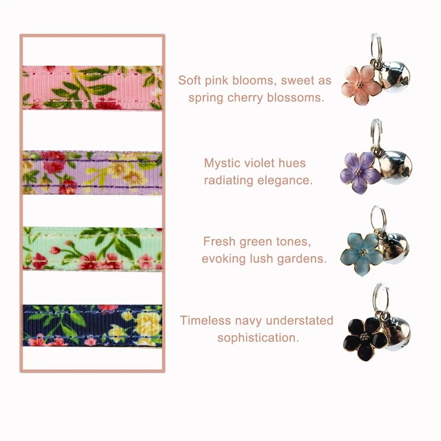 Alt view image 3 of 5 - Cat Collars with Bells, Breakaway Kitten Collar, Cute Kitty Collar, Pet Supplies Accessories