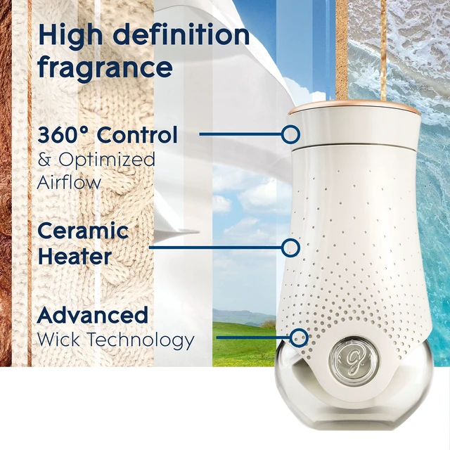 Alt view image 4 of 7 - PlugIns Air Freshener Warmer, Scented and Essential Oils for Home and Bathroom, Up to 70 Days on Low Setting, 2 Count (Pack of 2)