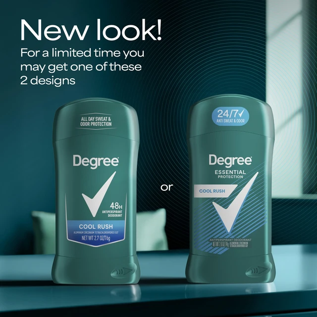 Alt view image 6 of 6 - Men Antiperspirant Deodorant, Cool Rush, Twin Pack, 2.7 oz | For everyday wear, provides 48-hour sweat and odor protection.