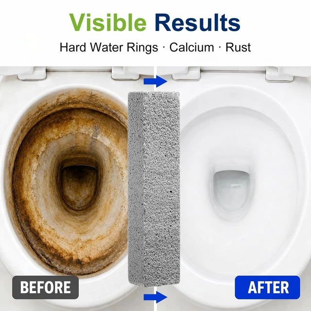 Alt view image 2 of 7 - 8 Pack Pumice Stone Toilet Bowl Cleaner for Hard Water Rings | Scouring Bars Remove Mineral Buildup, Limescale and Rust from Toilets, Sinks, Bathtubs, Grills and Pool Tile
