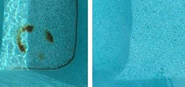 Alt view image 3 of 5 - Pumice Stone with EZ-Clip Handle to Reomve Erase Rust Stain Spot in Concrete Plaster Pool Spa and Calcium Deposit on Pool Tile