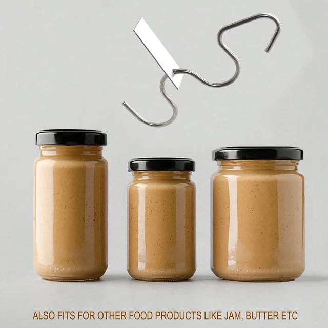 Alt view image 6 of 7 - Peanut Butter Stirrer - Mixer Tool, Multipurpose Stainless Steel Manual Nut Butter Churner Jam Stirring Gadgets, Kitchen Tools Sesame Paste Stirrer for Mixing Various Spread, Peanut, Almond
