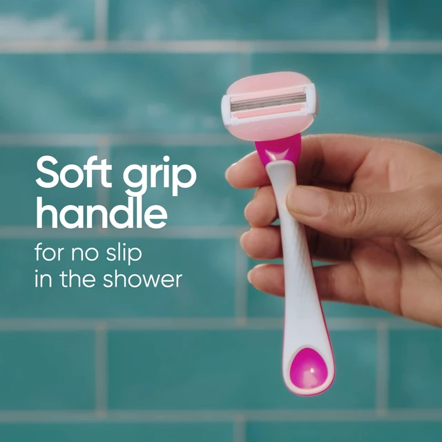 Alt view image 5 of 7 - ComfortGlide Disposable Razors for Women, 2 Count, White Tea Scented Moisture Bars for a Smooth Shave
