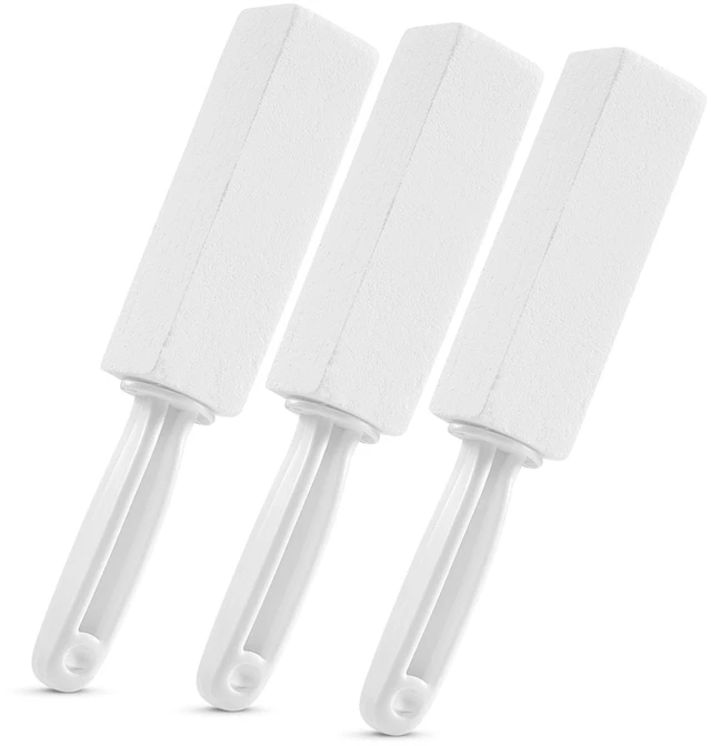 Main image of 3 Pack Pumice Stone for Toilet Bowl Cleaning with Handle, Scouring Stick Remove Toilet Bowl Hard Water Rings, Calcium Buildup and Rust for Cleaning Toilet, Bathroom, Kitchen Sink, Grill (White)