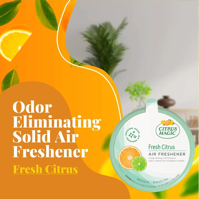 Alt view image 2 of 7 - Solid Air Fresheners, Fresh Citrus, 8 Ounce, Pack of 2 | Odor Absorbing, Passive Diffusion, Odor Elimination Up to 4 Weeks Each, Ideal for Home