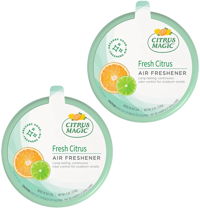 Main image of Solid Air Fresheners, Fresh Citrus, 8 Ounce, Pack of 2 | Odor Absorbing, Passive Diffusion, Odor Elimination Up to 4 Weeks Each, Ideal for Home