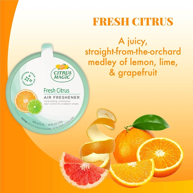 Alt view image 3 of 7 - Solid Air Fresheners, Fresh Citrus, 8 Ounce, Pack of 2 | Odor Absorbing, Passive Diffusion, Odor Elimination Up to 4 Weeks Each, Ideal for Home