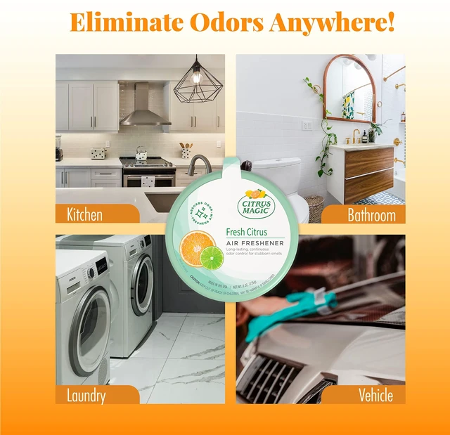 Alt view image 6 of 7 - Solid Air Fresheners, Fresh Citrus, 8 Ounce, Pack of 2 | Odor Absorbing, Passive Diffusion, Odor Elimination Up to 4 Weeks Each, Ideal for Home