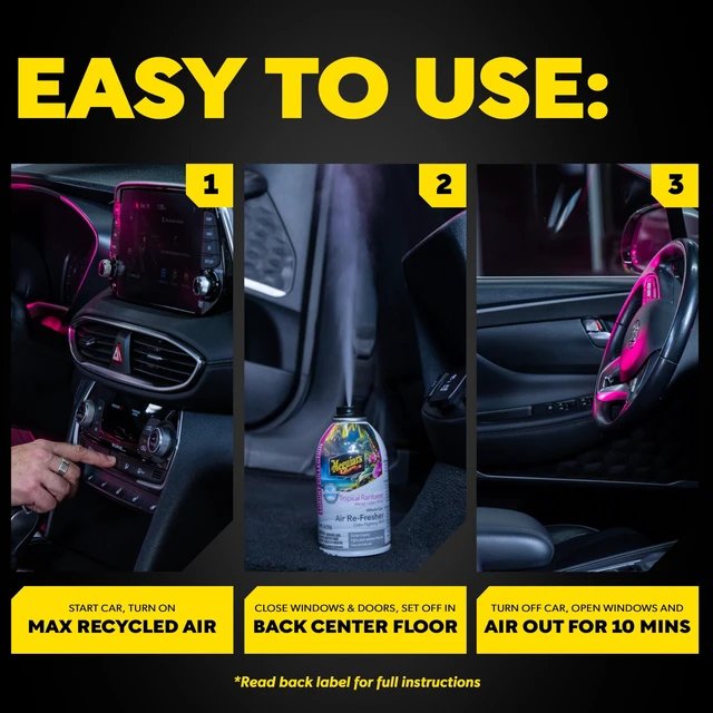 Alt view image 7 of 7 - Car Air Refresher Odor Fighting Mist, Tropical Rainforest, 2 Oz | Long-Lasting Car Air Freshener ,Fights Strong & Unwanted Smells Renewing Interiors with a Luxurious & Refreshing Scent