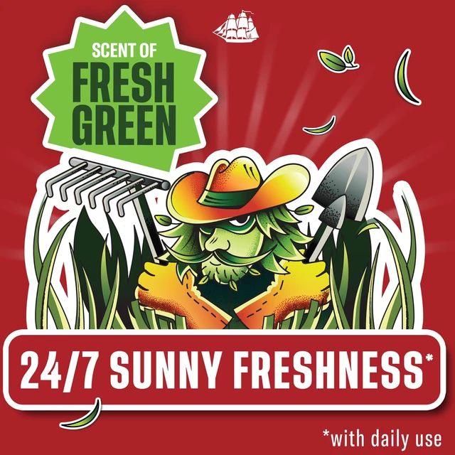 Alt view image 4 of 7 - Antiperspirant Deodorant for Men, The Lawn Ranger Scent, 2.6 oz | Dry Feel | Fresh Green Notes | 24/7 Sweat & Odor Protection | 24/7 Freshness | Limited Edition | Summerdudes Collection