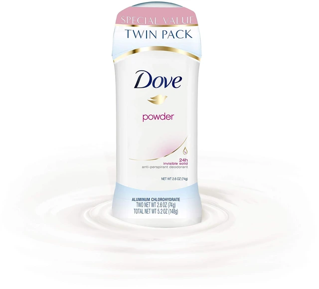 Alt view image 5 of 7 - Antiperspirant Deodorant, Powder, Twin Pack (4 Count of 2.6 Ounce Each), 10.4 Ounce