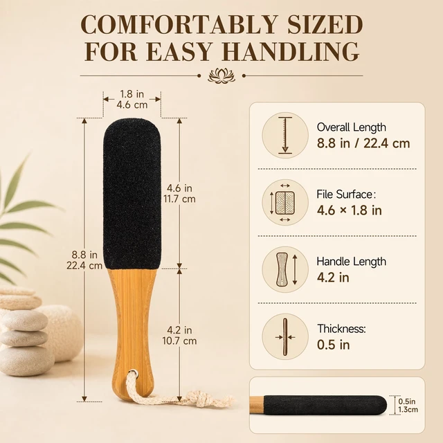 Alt view image 3 of 7 - 4Pk Pedicure Foot File Pumice Stone White Corundum Callus Dead Skin Remover