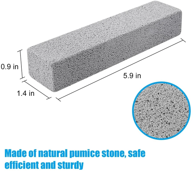 Alt view image 2 of 7 - Pumice Stone Toilet Bowl Cleaner, 12 Pack for Hard Water Rings | 5.9 x1.4x0.9 Inch,Efctively Removes Rust,Limescale and Mineral Deposits,Works on Stoves,Bathtubs,Grills,Pools and Sinks