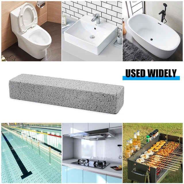 Alt view image 7 of 7 - Pumice Stone Toilet Bowl Cleaner, 12 Pack for Hard Water Rings | 5.9 x1.4x0.9 Inch,Efctively Removes Rust,Limescale and Mineral Deposits,Works on Stoves,Bathtubs,Grills,Pools and Sinks