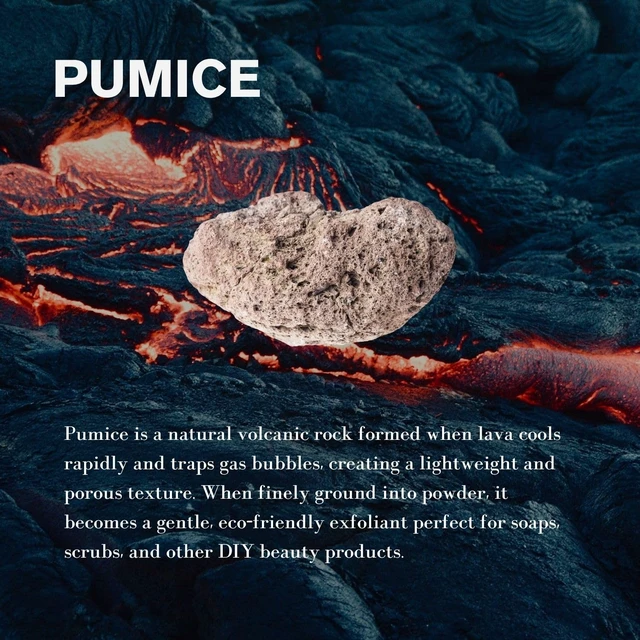 Alt view image 3 of 7 - Cosmetic Grade Pumice - 100% Pure Natural Grain/Powder - Great For Skin Exfoliation in DIY Soaps, Masks, Scrubs for Face, Body, Foot (8oz, Fine Grain)