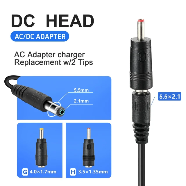 Alt view image 5 of 6 - 24V~25.2V Massage Gun Charger Compatible with Hypervolt, Taotronics, Opove, Toloco, Legiral, Bobbito, Massage Gun Charger Power Cord Cable 1.5m/5FT(NOT for 18V)