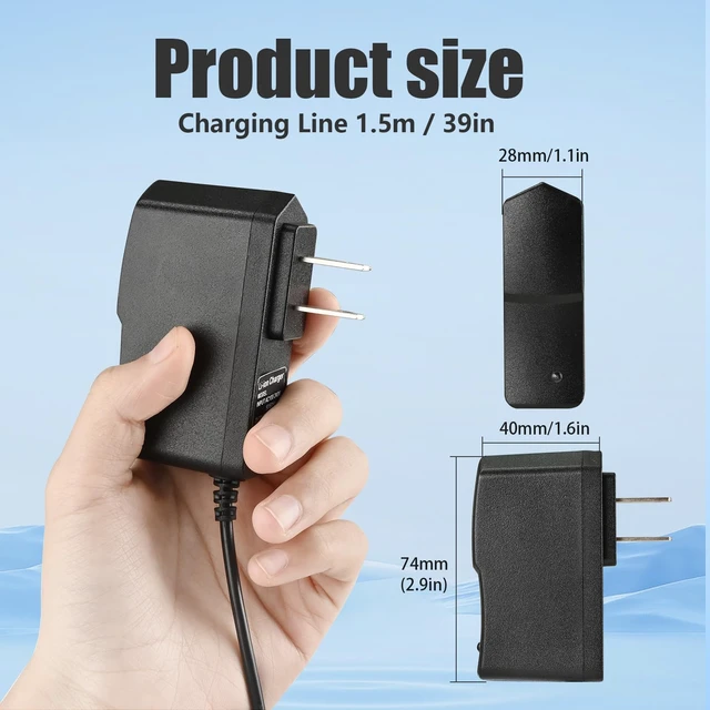 Alt view image 3 of 6 - 27V Charger for Sharper Image Massage Gun Charger for Sharper Image Massager Power Cord 1011666 2437599 1013002 1012667 1013985 1013983 1014747(NOT 18V), Deep Tissue Massage Guns AC Adapter