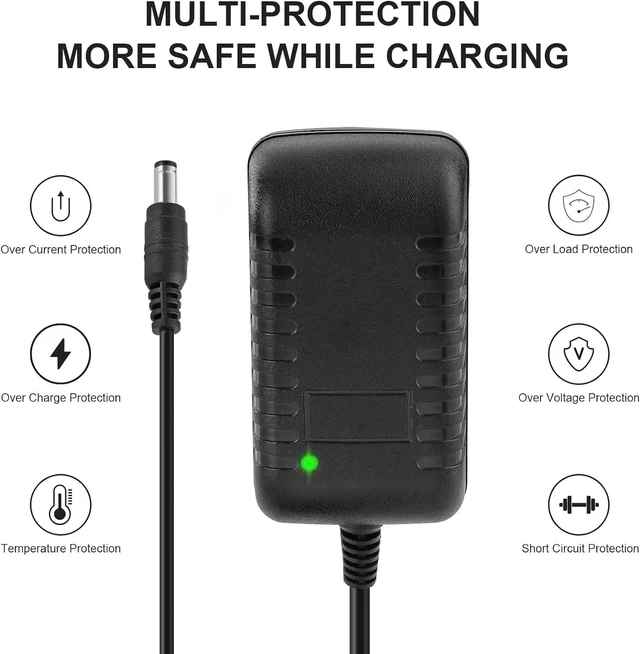 Alt view image 7 of 7 - 16.8V Massage Gun Charger Power 16.8V 0.8A 1A AC DC Power Supply for Massage Gun Power Supply Cord Cable