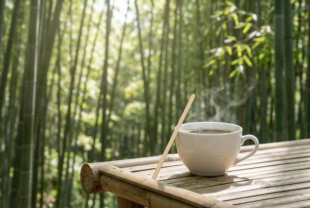 Alt view image 7 of 7 - Pack 100 5.5-Inch Bamboo Coffee Stirrers, Disposable Beverage Stirrers Sticks Eco Friendly Biodegradable Stir Sticks for Tea,Hot or Cold Beverages.(Glass not Included)