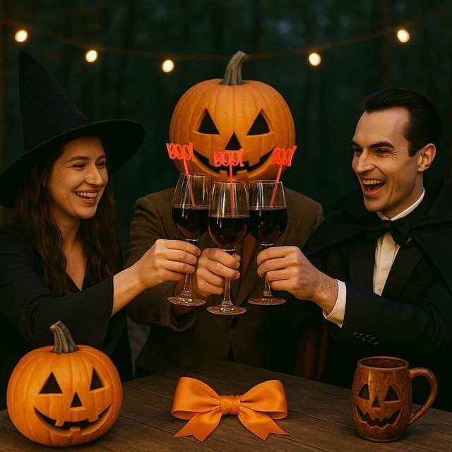 Alt view image 4 of 6 - 30 Pcs Halloween Swizzle Sticks Boo Fall Drink Stirrers | Plastic Coffee Stirrers for Fall Drinks, Bar Party Cocktail Mixers, Tea Decoration, Halloween Thanksgiving Autumn Beverage